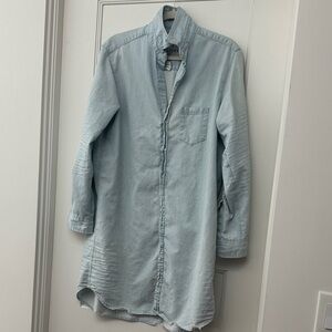 Frank and Eileen Light Blue Denim Shirt Dress